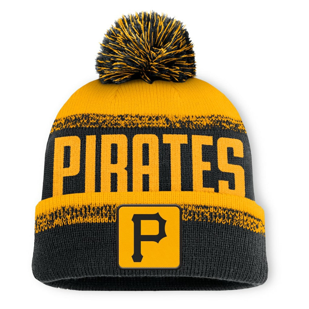 MLB Pittsburgh Pirates Fanatics No-Doubter Cuffed Knit Hat with Pom