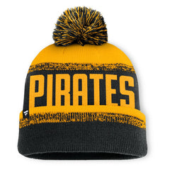 MLB Pittsburgh Pirates Fanatics No-Doubter Cuffed Knit Hat with Pom