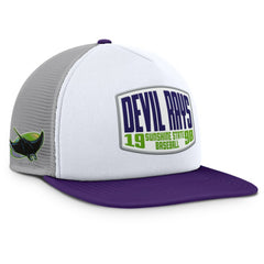 MLB Tampa Bay Rays Fanatics Cranked Foam Front Patch Trucker Adjustable Hat