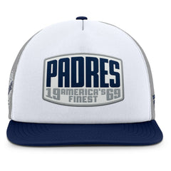 MLB San Diego Padres Fanatics Cranked Foam Front Patch Trucker Adjustable Hat