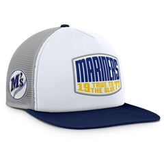 MLB Seattle Mariners Fanatics Cranked Foam Front Patch Trucker Adjustable Hat