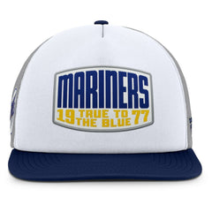 MLB Seattle Mariners Fanatics Cranked Foam Front Patch Trucker Adjustable Hat