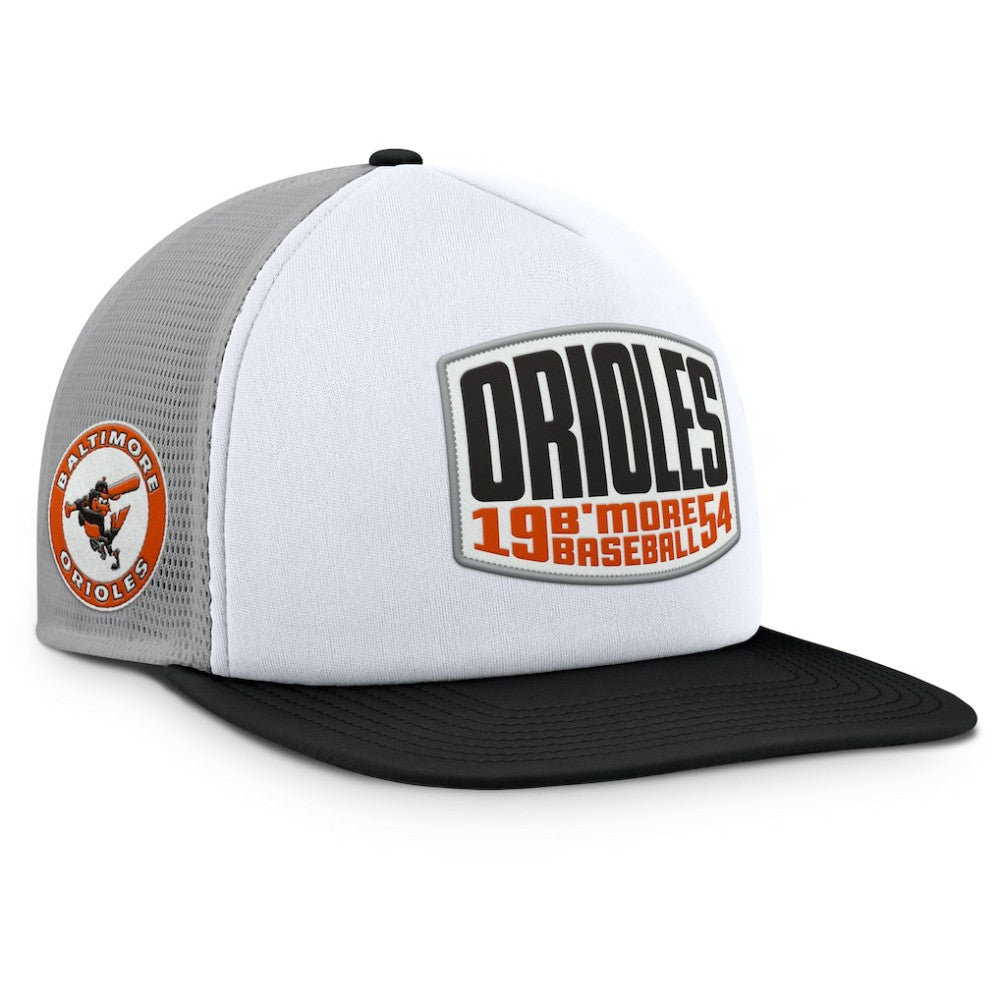 MLB Baltimore Orioles Fanatics Cranked Foam Front Patch Trucker Adjustable Hat
