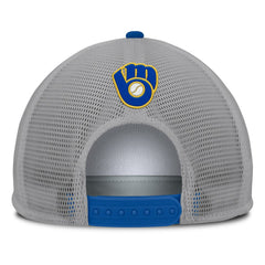 MLB Milwaukee Brewers Fanatics Cranked Foam Front Patch Trucker Adjustable Hat