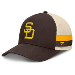 MLB San Diego Padres Fanatics Inherited Side Stripe Trucker Adjustable Hat