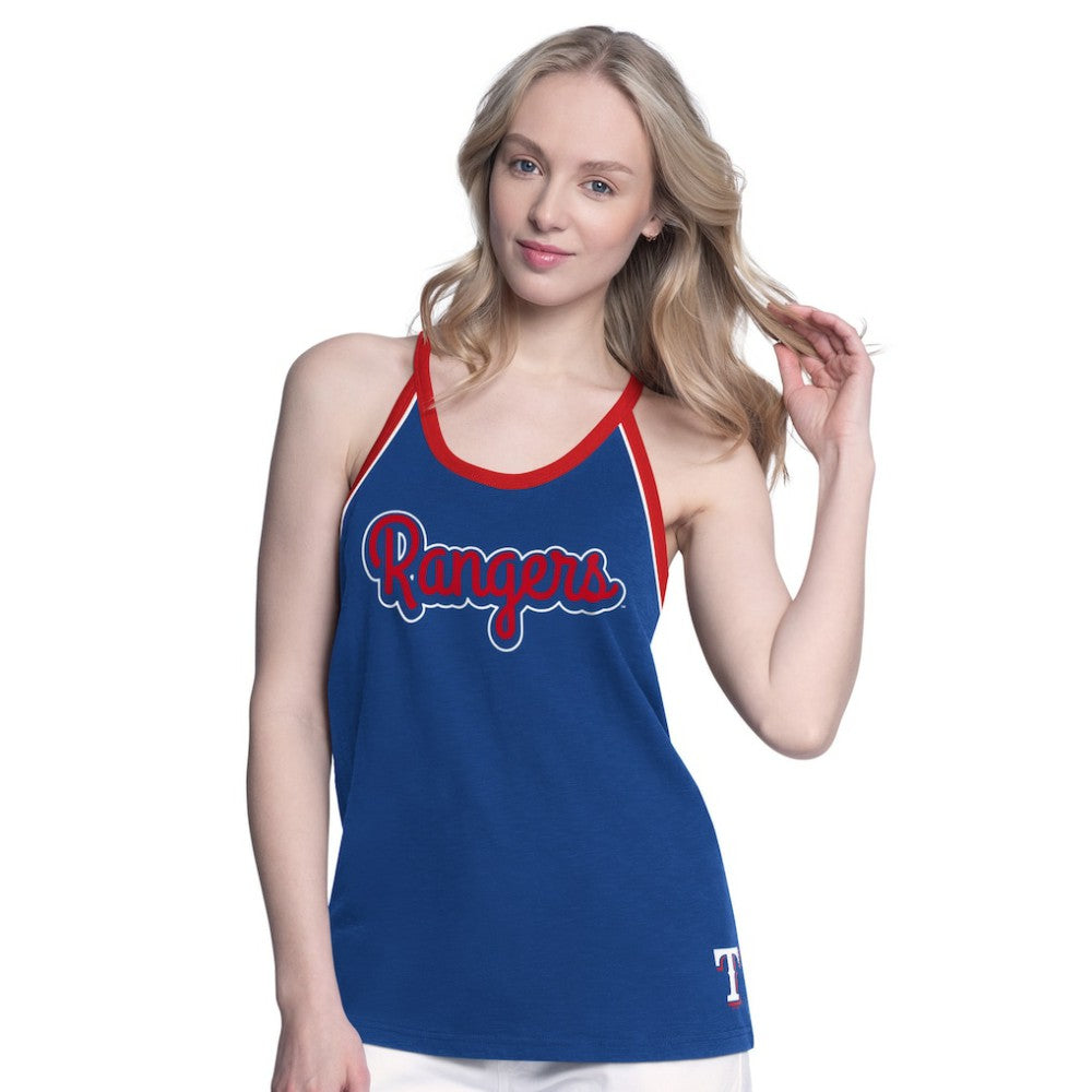 MLB Texas Rangers G-III 4Her by Carl Banks Women's Curveball Racerback Tank Top