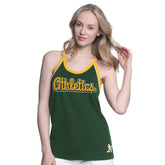 MLB Athletics G-III 4Her by Carl Banks Women's Curveball Racerback Tank Top
