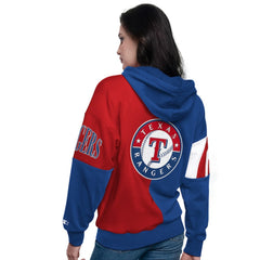 MLB Texas Rangers Starter Women's Curve Ball Full Zip Hoodie Sweatshirt