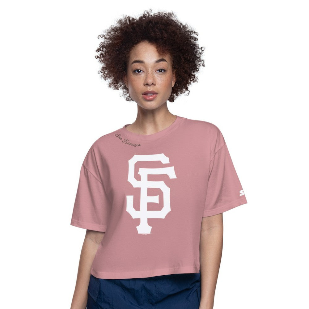 MLB San Francisco Giants Starter Women's Play the Ball Boxy Cropped T-Shirt