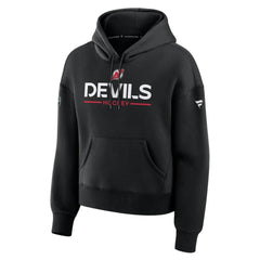 NHL Black New Jersey Devils Fanatics Women's Authentic Pro Primary Pullover Hoodie