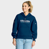 NHL Deep Sea Blue Seattle Kraken Fanatics Women's Authentic Pro Primary Pullover Hoodie