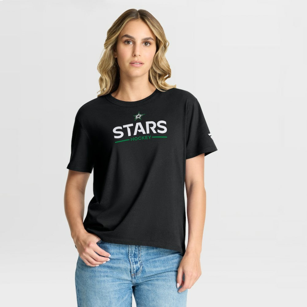 NHL Black Dallas Stars Fanatics Women's Authentic Pro Primary T-Shirt