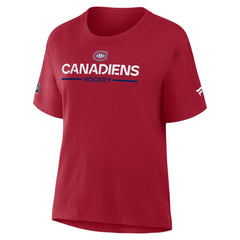NHL Red Montreal Canadiens Fanatics Women's Authentic Pro Primary T-Shirt