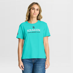 NHL Ice Blue Seattle Kraken Fanatics Women's Authentic Pro Primary T-Shirt