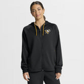 NHL Black Pittsburgh Penguins Fanatics Women's Authentic Pro Rink Raglan Full-Zip Hoodie