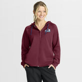 NHL Burgundy Colorado Avalanche Fanatics Women's Authentic Pro Rink Raglan Full-Zip Hoodie