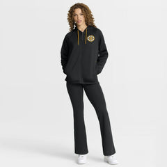 NHL Black Boston Bruins Fanatics Women's Authentic Pro Rink Raglan Full-Zip Hoodie