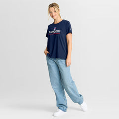 NHL Navy New York Rangers Fanatics Women's Authentic Pro Rink Tech T-Shirt