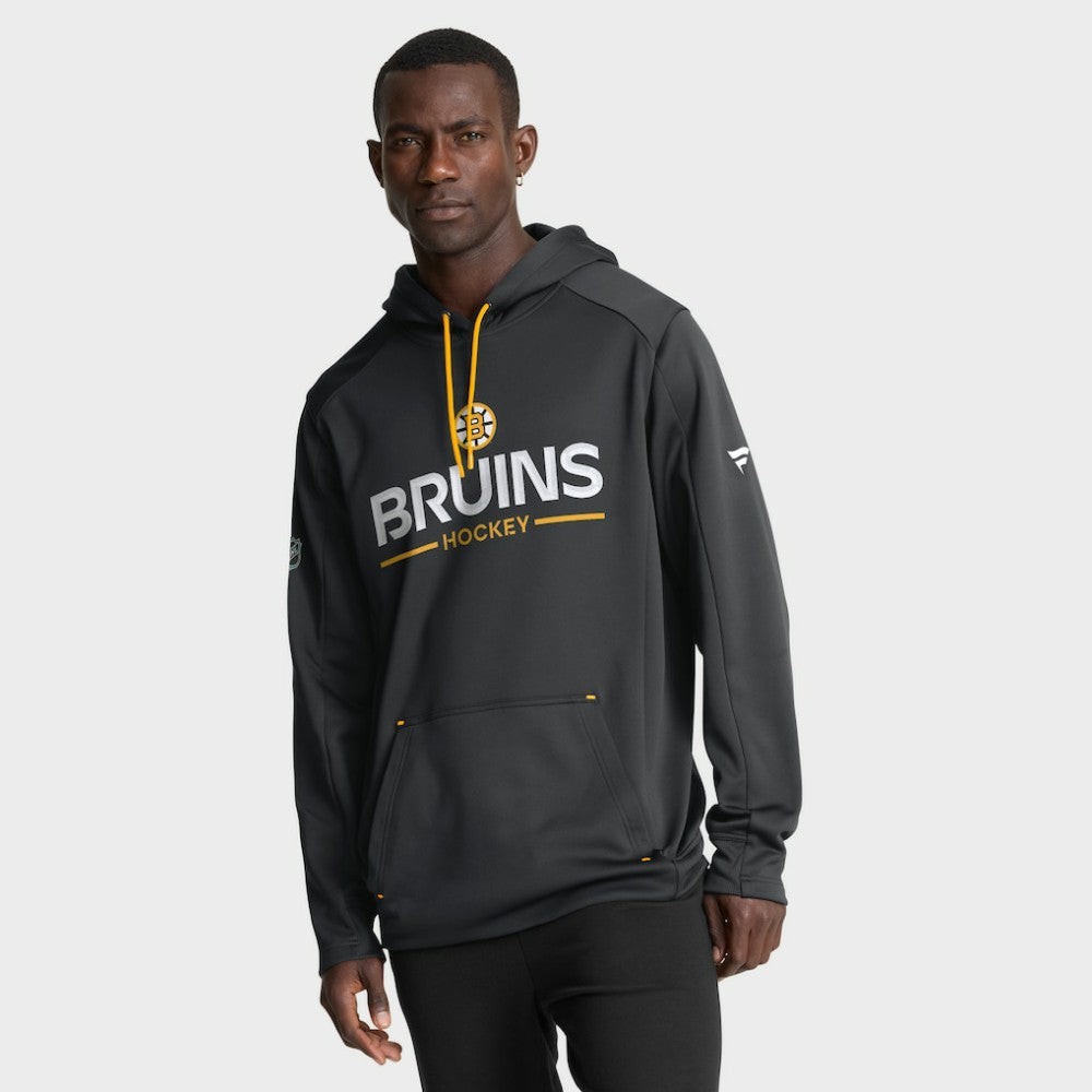 NHL Black Boston Bruins Fanatics Authentic Pro Rink Hoodie