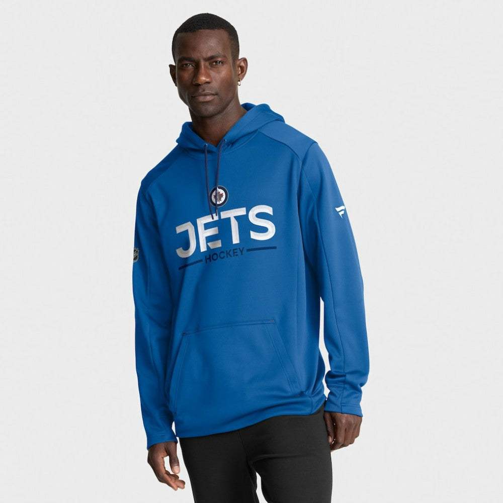 NHL Blue Winnipeg Jets Fanatics Authentic Pro Rink Hoodie
