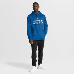 NHL Blue Winnipeg Jets Fanatics Authentic Pro Rink Hoodie