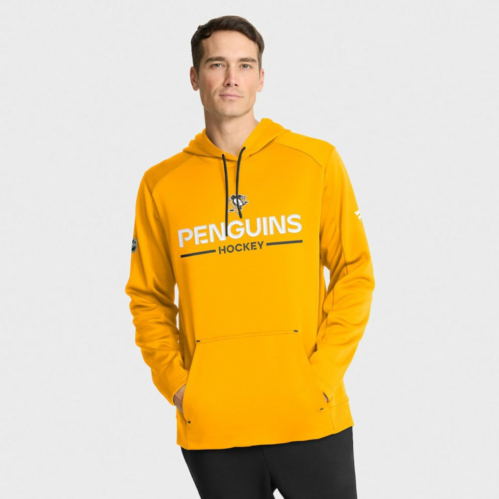 NHL Gold Pittsburgh Penguins Fanatics Authentic Pro Rink Hoodie