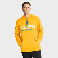 NHL Gold St. Louis Blues Fanatics Authentic Pro Rink Hoodie