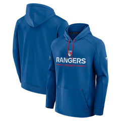 NHL Blue New York Rangers Fanatics Authentic Pro Rink Centennial Hoodie - Blue