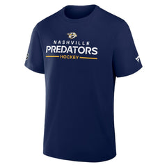 NHL Navy Nashville Predators Fanatics Authentic Pro Primary T-Shirt