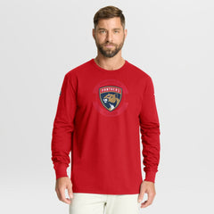NHL Red Florida Panthers Fanatics Authentic Pro Property Of Practice Long Sleeve T-Shirt