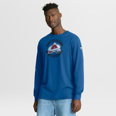 NHL Blue Colorado Avalanche Fanatics Authentic Pro Property Of Practice Long Sleeve T-Shirt