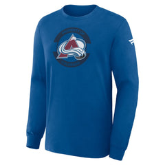 NHL Blue Colorado Avalanche Fanatics Authentic Pro Property Of Practice Long Sleeve T-Shirt