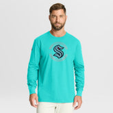 NHL Light Blue Seattle Kraken Fanatics Authentic Pro Property Of Practice Long Sleeve T-Shirt