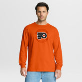 NHL Orange Philadelphia Flyers Fanatics Authentic Pro Property Of Practice Long Sleeve T-Shirt