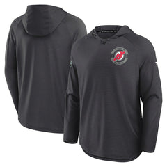 NHL Charcoal New Jersey Devils Fanatics Authentic Pro Rink Hoodie