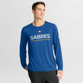 NHL Royal Buffalo Sabres Fanatics Authentic Pro Rink Tech Long Sleeve T-Shirt