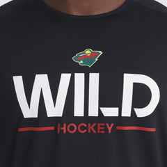 NHL Black Minnesota Wild Fanatics Authentic Pro Rink Tech Long Sleeve T-Shirt
