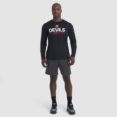 NHL Black New Jersey Devils Fanatics Authentic Pro Rink Tech Long Sleeve T-Shirt