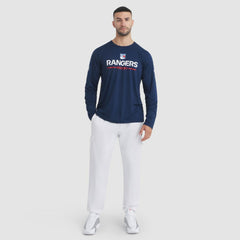 NHL Navy New York Rangers Fanatics Authentic Pro Rink Tech Long Sleeve T-Shirt