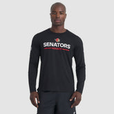 NHL Black Ottawa Senators Fanatics Authentic Pro Rink Tech Long Sleeve T-Shirt