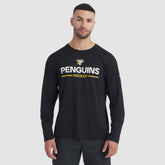 NHL Black Pittsburgh Penguins Fanatics Authentic Pro Rink Tech Long Sleeve T-Shirt
