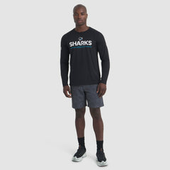 NHL Black San Jose Sharks Fanatics Authentic Pro Rink Tech Long Sleeve T-Shirt