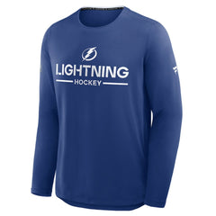 NHL Blue Tampa Bay Lightning Fanatics Authentic Pro Rink Tech Long Sleeve T-Shirt