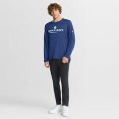 NHL Blue Toronto Maple Leafs Fanatics Authentic Pro Rink Tech Long Sleeve T-Shirt