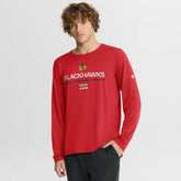 NHL Red Chicago Blackhawks Fanatics Authentic Pro Centennial Rink Tech Long Sleeve T-Shirt
