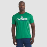 NHL Green Vancouver Canucks Fanatics Authentic Pro Rink Tech T-Shirt