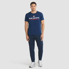 NHL Navy Columbus Blue Jackets Fanatics Authentic Pro Rink Tech T-Shirt