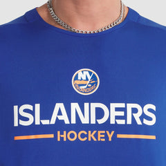 NHL Royal New York Islanders Fanatics Authentic Pro Rink Tech T-Shirt