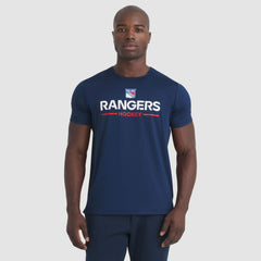NHL Navy New York Rangers Fanatics Authentic Pro Rink Tech T-Shirt