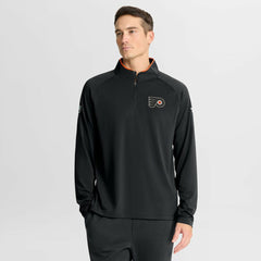 NHL Black Philadelphia Flyers Fanatics Authentic Pro Rink Training Quarter-Zip Pullover
